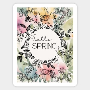 Hello Spring! Sticker